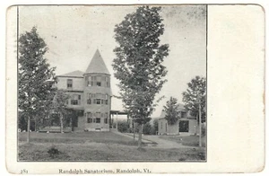 c1909 Randolph Sanatorium Randolph Vermont VT Vintage Postcard - Picture 1 of 2