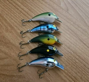 (5) Vintage Norman Baby N Crankbaits, Lot of 5 Fishing Lures - Picture 1 of 1