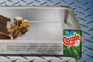 Automatic dishwashing soap Cascade Plus printed ad Better Homes and Garden 1999 - Picture 1 of 4