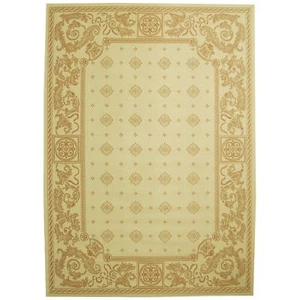 Indoor/Outdoor Natural/Terracotta Area Rug 6' 7 x 9' 6 - Picture 1 of 1