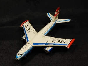 RARE VINTAGE EAST GERMANY DDR GDR BAADE 152 FRICTION TIN TOY PLANE JETLINER - Picture 1 of 12