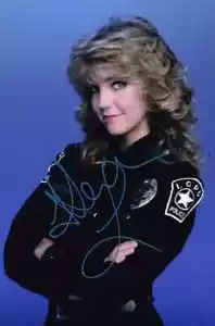 Tarjeta autógrafa firmada por Heather Locklear T.J. Hooker Stacy Sheridan 4x6 certificado de autenticidad - Imagen 1 de 3