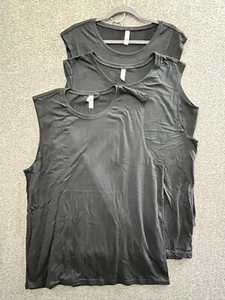 Next Level Apparel 3-Pack Men's Size XL Black Cotton Pullover Muscle Tank Top - Picture 1 of 10