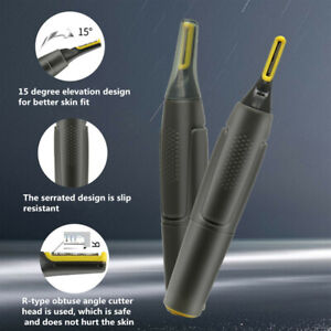 Professional Ultra Thin Precision Trimmer Ear Nose Hair Clipper Eyebrow LED