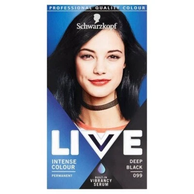 Tinte para el cabello Schwarzkopf DEEP BLACK 099 Professional Live Intense Colours   Foto 1 de 2