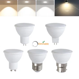 7W Dimmable 120 Degree GU10 MR16 GU5.3 E27 LED Spotlight Bulb Lamp Energy Saving - Picture 1 of 18