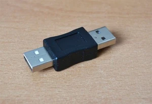 1 Stück USB 2.0 A Stecker auf USB A Stecker Adapter Konverter Extender Kupplung - Bild 1 von 2
