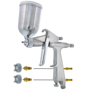 MINI Pistol Grip Touch-Up Detail Airbrush PAINT SPRAY GUN w-3 Tips 0.5 0.8 1.0mm - Picture 1 of 5