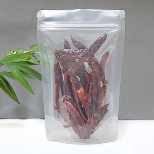 BOLSA DE PIE TRANSPARENTE/TRANSPARENTE CON CIERRE DE CREMALLERA/SELLO TÉRMICO BOLSAS DE GRADO ALIMENTICIO - Imagen 1 de 11