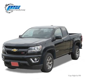 Extension Fender Flares Fits Chevrolet Colorado 15-20 ; 6'2" Bed ; Textured - Picture 1 of 5
