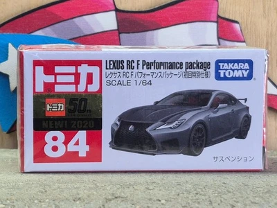 '20 TOMICA #84 LEXUS RC F PERFORMANCE PACKAGE [LIMITED] 1/64 SCALE USA STOCK!!! - Image 1 of 3