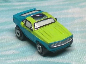 1990 GALOOB MICRO MACHINES - 1969 Ford Mustang Blue Green Car PRIVATE EYES - Picture 1 of 14