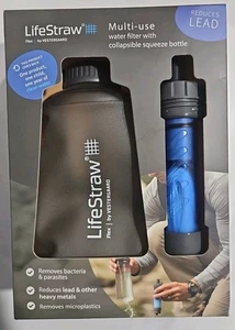 LifeStraw Flex von VesterGaard Mehrzweck-WTR-Filter mit 22 Unzen faltbarer Flasche - NEU - Bild 1 von 4