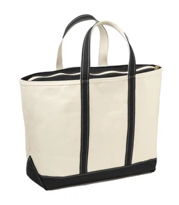 LL Bean Boots- und Tragetasche, Reißverschluss oben, groß, Canvas, schwarz, 0YL5910001 - Bild 1 von 9