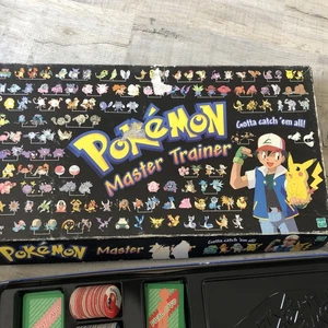 Pokémon Master Trainer Board Game 1999 Edition, MB Games, Hasbro Nearly Complete - Picture 1 of 9