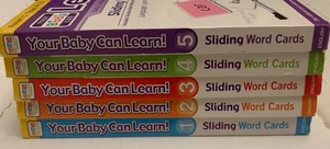 Your Baby Can Learn Sliding Word Teaching Cards Set Early Language Development - Picture 1 of 5