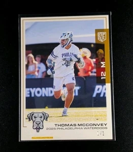 Thomas McConvey 2025 Premier Lacrosse League Flagship PLL GOLD Parallel #1/1 - Bild 1 von 2