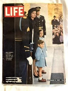 LIFE Magazine December 6th, 1963, John F. Kennedy Funeral - Jackie & Children VG - Picture 1 of 7