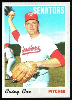 1970 Topps #281 Casey Cox - Image 1 of 2