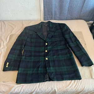 Tommy Hilfiger Union Made Vintage Men's Wool Blazer Sport Coat Green Excellent - Picture 1 of 7