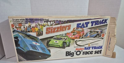 Vintage Mattel Sizzlers Fat Track Big “O” Race Set BOX ONLY 1970 Original - Image 1 of 4