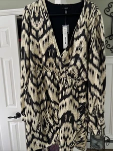 Ladies Aqua Dress Black/Gold Size XXL New With Tags. Plus Size - Picture 1 of 7