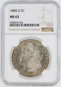 1884-O Morgan Silver Dollar NGC MS64 S$1 New Orleans Minted No Reserve - Picture 1 of 4