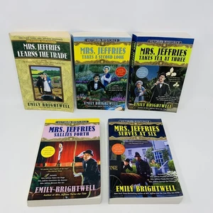 5 Mrs Jeffries Mysteries Omnibus (15 Books) Emily Brightwell Victorian Mystery - Picture 1 of 20