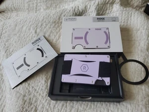 Ridge Cell Wallet Lavender MagSafe RFID Blocking Slim Minimalist Money Belt  - Bild 1 von 4