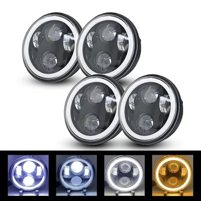 Faros LED 4 piezas 5,75"" Halo DRL altos/bajos para Ford Thunderbird 1958 1959-1976 Foto 1 de 4