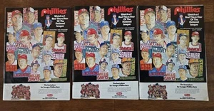 Vintage Lot Of 3 1974 Philadelphia Phillies Baseball Magazine & Program Scored - Picture 1 of 8