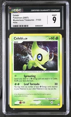 CGC 9 Celebi 7/123 Holo Mysterious Treasures Pokémon Card - Image 1 of 2