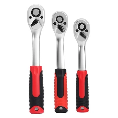 5 Degree Rotation 72 Tooth Wrench Ratchet Wrench Ergonomic Handle Metal Material - Image 1 of 4