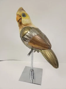 Rare Vintage Sergio Bustamante Brass Parrot Sculpture - Picture 1 of 10