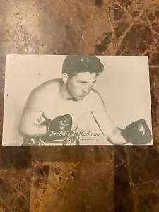 FREDDIE ""ROT"" COCHRANE BOXER AUSSTELLUNGSBEDARF CO. PENNY ARCADE KARTE 1933-1946 - Bild 1 von 2