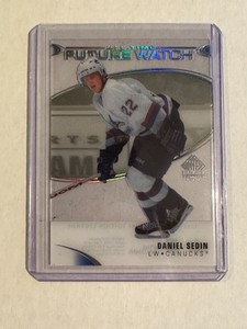 Daniel Sedin 2020-21 SP Signature Legends All-Time Future Watch Acetate