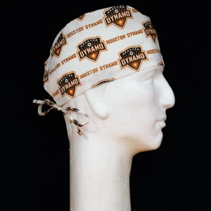 MLS Houston Dynamo FC Soccer Club theme scrub hat - Picture 1 of 1