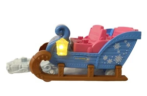 Disney Frozen 2 Fisher-Price Little People Kristoff's Anna Sven Sleigh Sled Ice - Picture 1 of 5