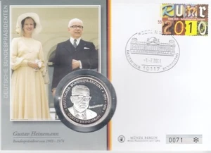 Numisbrief Germany Gustav Heinemann 2011 - Picture 1 of 1