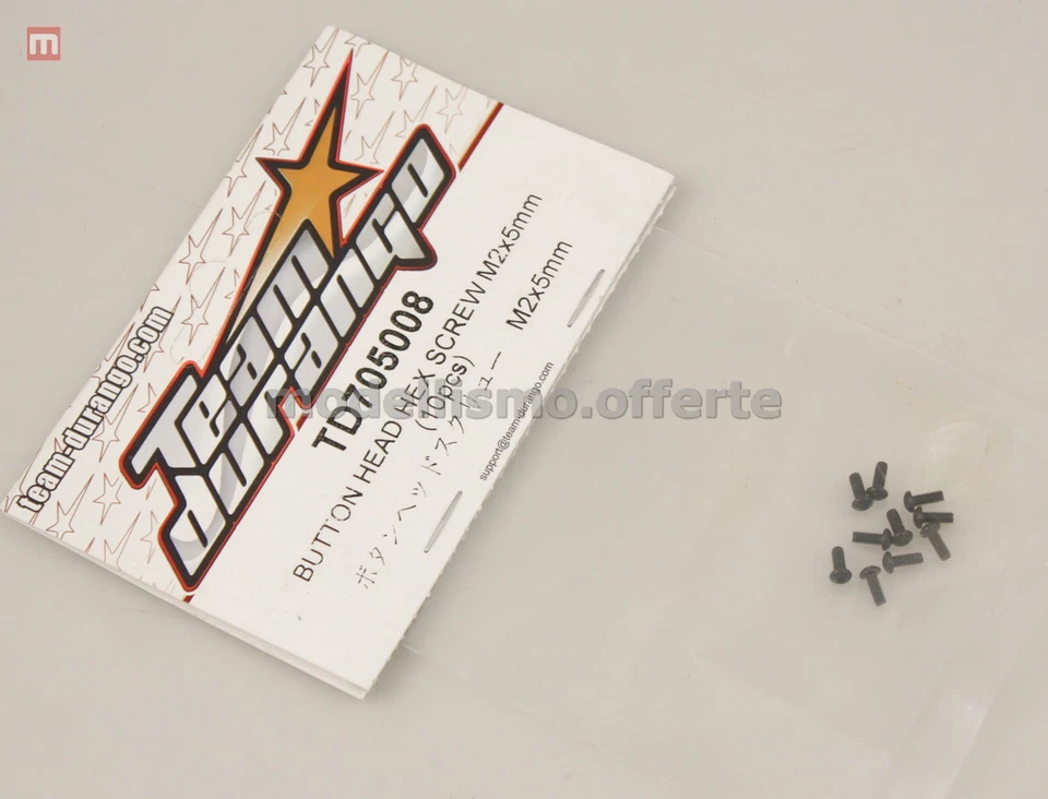 Team Durango TD705008 Schrauben Inbus M2x5 MM (10) Button Hex Screw Modell - Bild 1 von 1