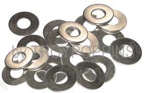 20-SS 1/2 ID FLAT PLAIN WASHERS STAINLESS STEEL 18-8 FASTENERS HARDWARE SUPPLIES - Picture 1 of 1
