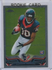 Tarjeta de novato DeAndre Hopkins 2013 Topps cromada fútbol americano radiocontrol Houston Texans STAR WR - Imagen 1 de 2