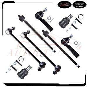 8Pcs Front Ball Joint Sway Bar Steering Tie Rod Fit For 1996-2000 Dodge Caravan