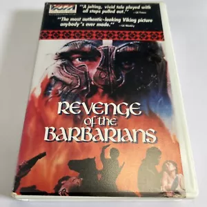 Revenge Of The Barbarians (Betamax) Vista Home Video Clamshell Rare - Picture 1 of 12