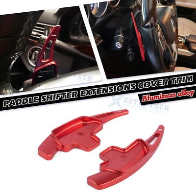 Red Alloy Add-on Paddle Shift Cover For Mercedes Benz A C E S GLA GLE SL Class - Image 1 of 4