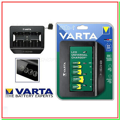 Caricabatterie Per Pile Ricaricabili VARTA LCD UNIVERSAL  Caricatore Batterie • 34.64€