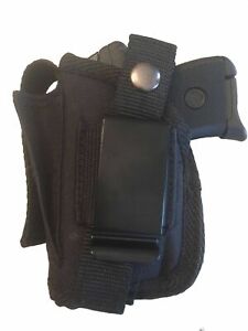 Gun holster With Extra Magazine Pouch For Smith & Wesson Bodyguard 380 W/Laser