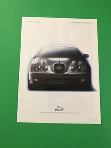 2000 2001 JAGUAR S-TYPE ORIGINAL VINTAGE PRINT AD ADVERTISEMENT PRINTED - Picture 1 of 1