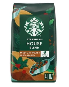 Starbucks House Blend Whole Bean Coffee (40 oz. bag) 2 Pack - Picture 1 of 5