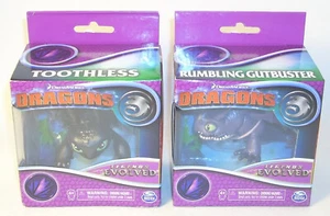 Dreamworks Legends Evolved TOOTHLESS & RUMBLING GUTBUSTER Sealed Spin Master - Picture 1 of 2